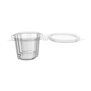 Oval Salad Container Clear 250CC