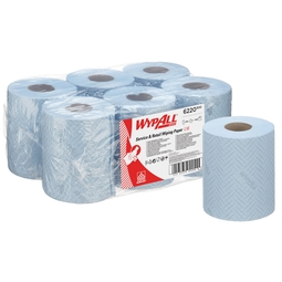 WypAll Reach Service & Retail Wiping Paper Centrefeed Blue (Case 6)
